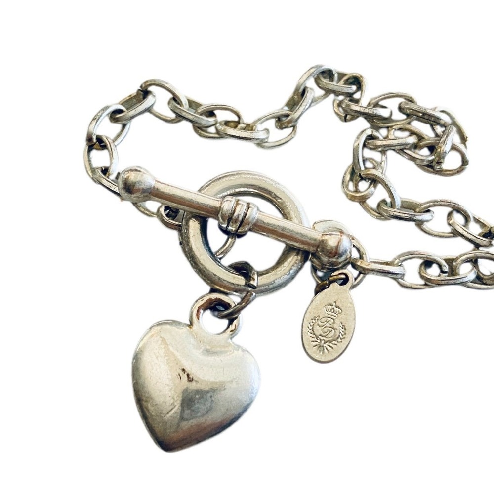 Premier designs silver plated heart‎ charm bracelet